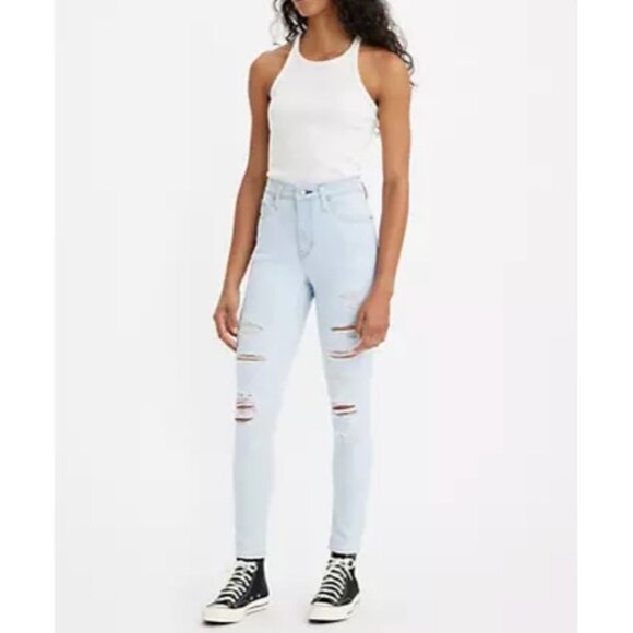 NWT Levis 21 High Rise Skinny Women's Jeans in Soho Way - Light Wash new - Picture 1 of 16